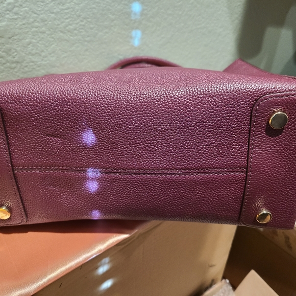 Michael Kors Plum Mercer Handbag - Picture 9 of 13